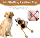 6 count Spot Dura Fused Leather Jungle Animal Dog Toy