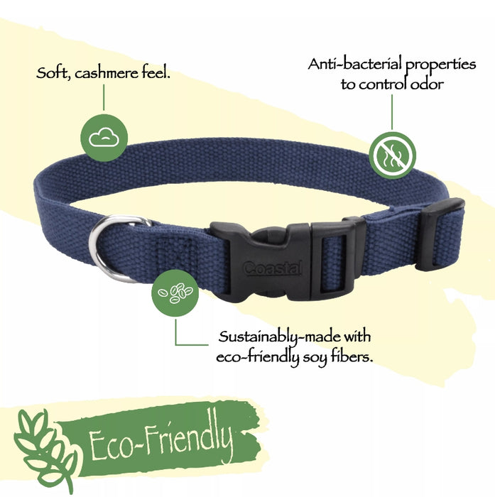 12-18"L x 3/4"W Coastal Pet New Earth Soy Adjustable Dog Collar Mint