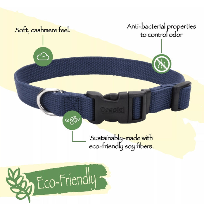 18-26"L x 1"W Coastal Pet New Earth Soy Adjustable Dog Collar Mint