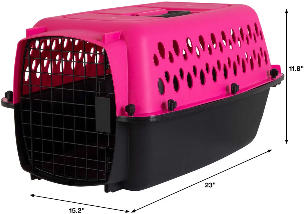 Small - 3 count Petmate Pet Porter Kennel Pink and Black