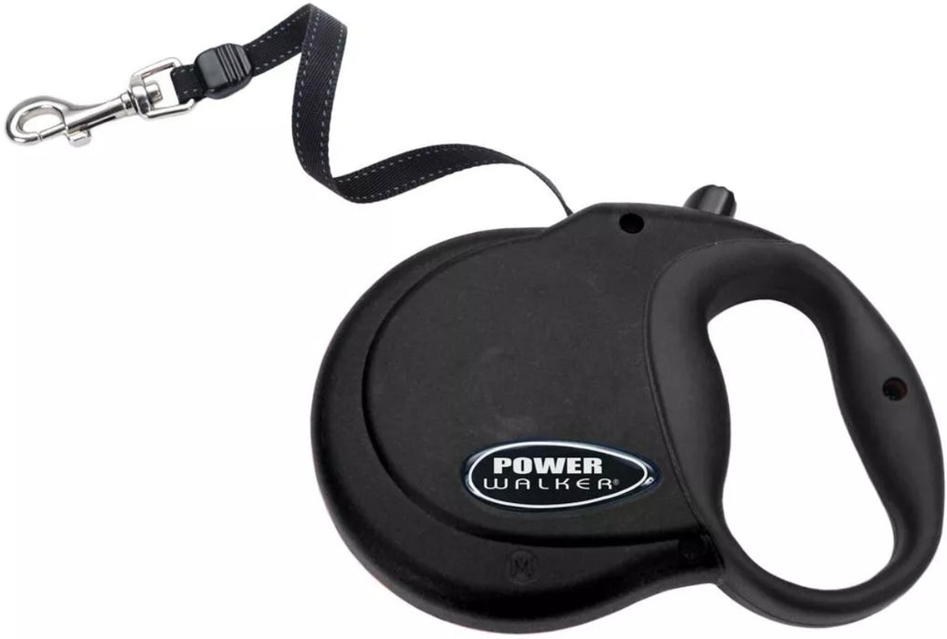 X-Small Coastal Pet Power Walker Retractable Dog Leash Black