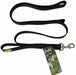 6"L x 1"W Coastal Pet Loops 2 Double Nylon Handle Leash Black