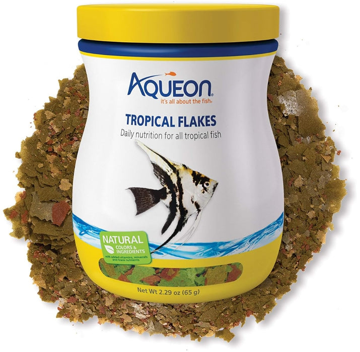 2.29 oz Aqueon Tropical Flakes Fish Food