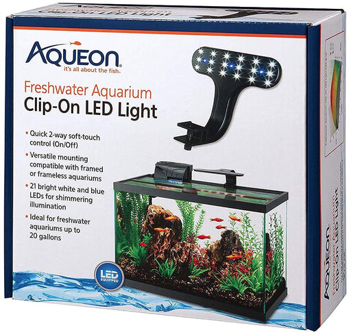 1 count Aqueon Freshwater Aquarium Clip-On LED Light