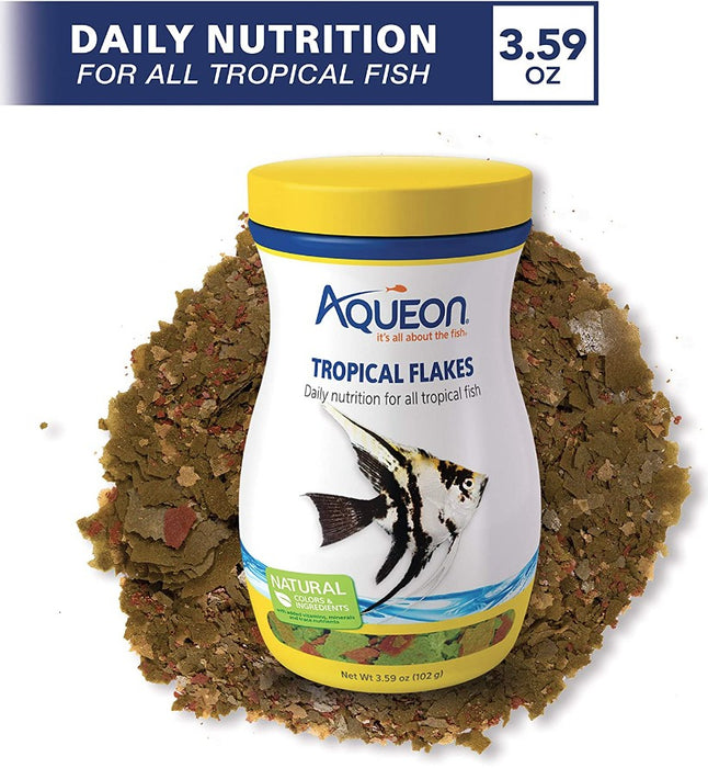 3.59 oz Aqueon Tropical Flakes Fish Food