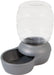 Small - 1 count Petmate Replendish Pet Feeder with Microban Pearl Silver Gray