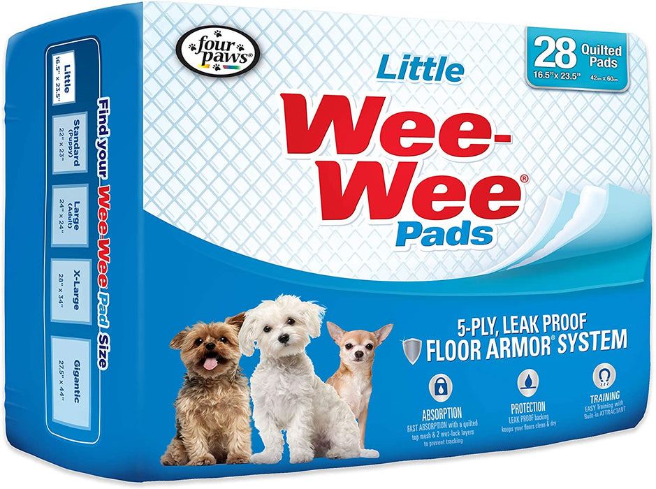 28 count Four Paws Little Wee Wee Pads