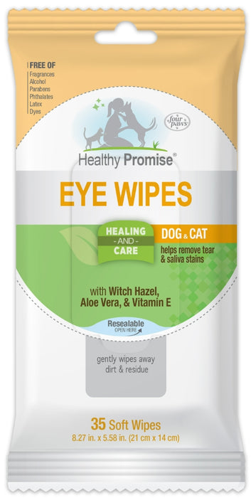 210 count (6 x 35 ct) Four Paws Eye Wipes Tear Stain Remover