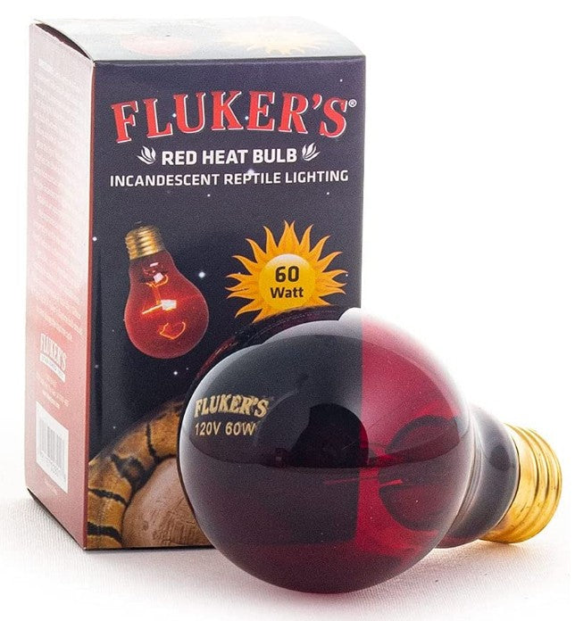 60 watt Flukers Red Heat Bulb Incandescent Reptile Light