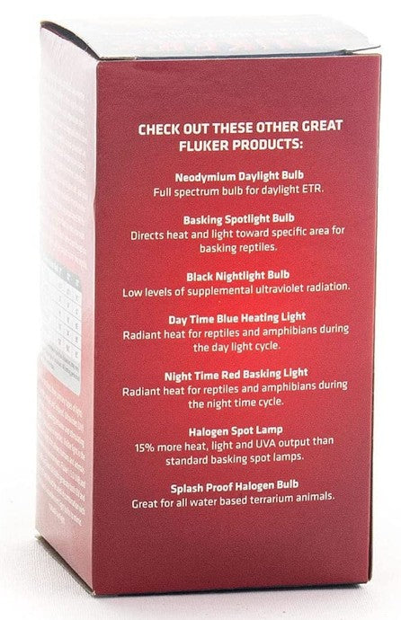 60 watt Flukers Red Heat Bulb Incandescent Reptile Light