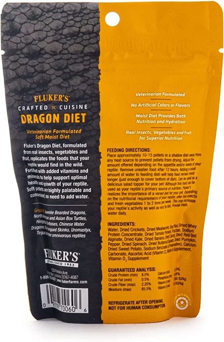 6.75 oz Flukers Crafted Cuisine Dragon Diet Juveniles