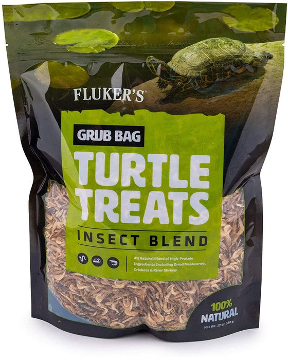 12 oz Flukers Grub Bag Turtle Treat Insect Blend