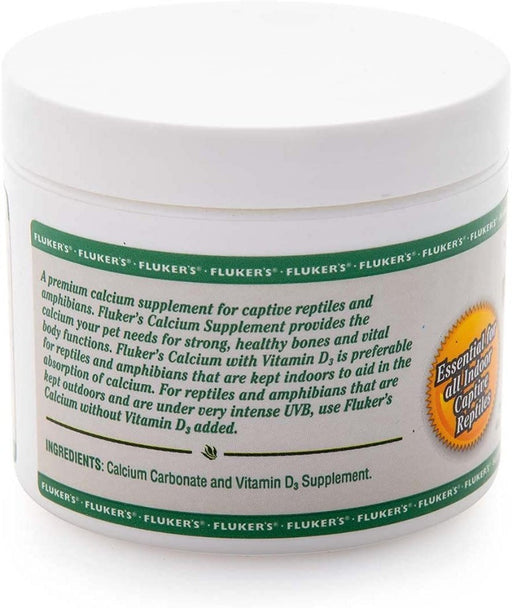 4 oz Flukers Calcium with D3 Reptile Supplement