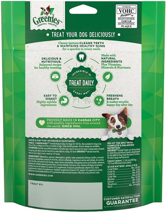 4 count Greenies Large Dental Dog Treats