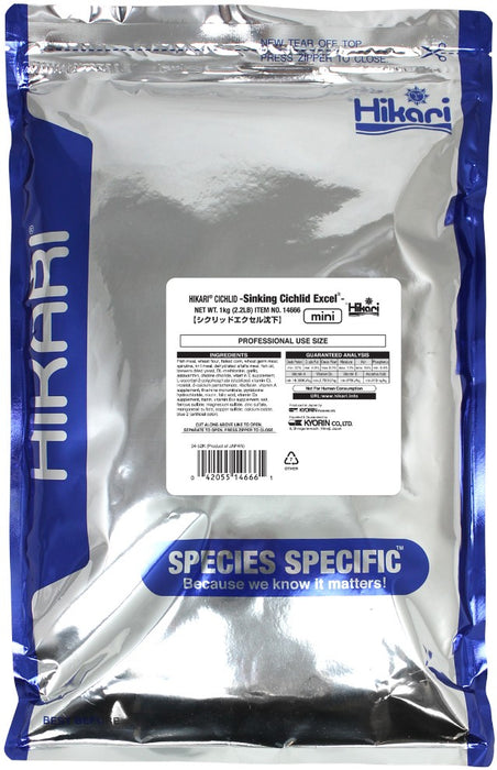 2.2 lb Hikari Sinking Cichlid Excel Mini Pellet Food