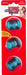 Medium - 3 count KONG Squeezz Action Ball Red