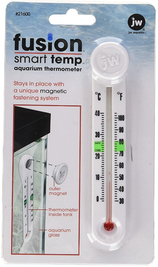 1 count JW Pet Fusion Smart Temp Aquarium Thermometer