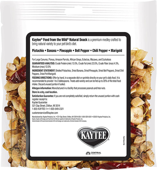 3 oz Kaytee Food From the Wild Natural Snack for Large Birds