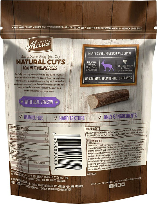 11 count Merrick Natural Cut Venison Chew Treats Small