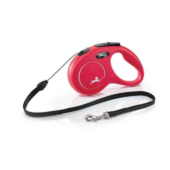 Small - 16' long Flexi Classic Red Retractable Dog Leash