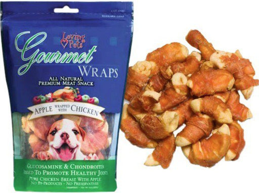 6 oz Loving Pets Gourmet Wraps Apple and Chicken