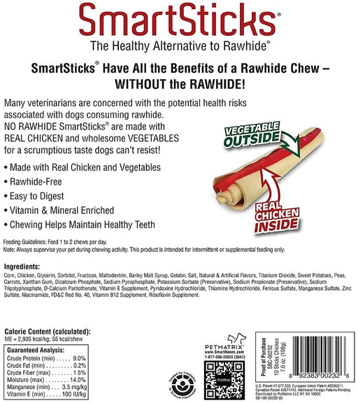 10 count SmartBones SmartSticks with Real Chicken