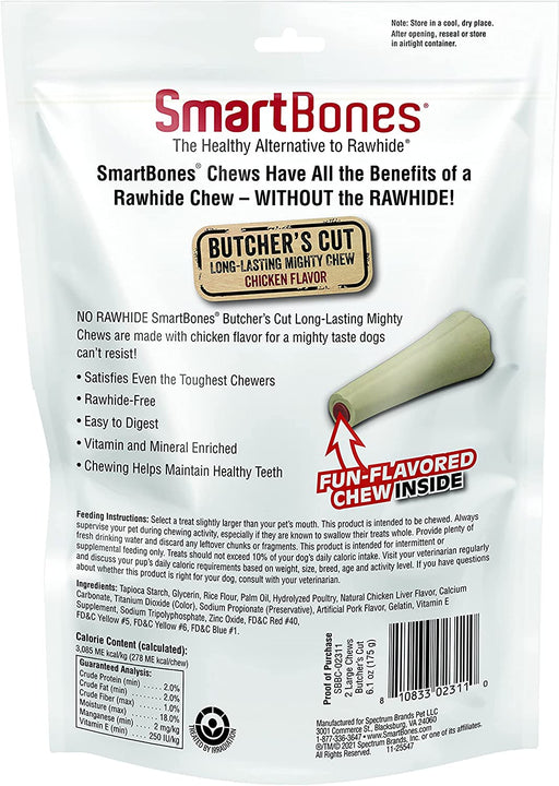 2 count SmartBones Butchers Cut Mighty Chews Large