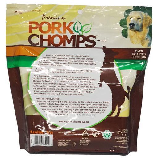 15 count Pork Chomps Pork Earz Twist Dog Treats Large