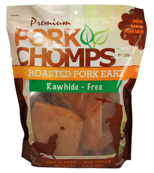 10 count Pork Chomps Roasted Pork Skin Pig Earz