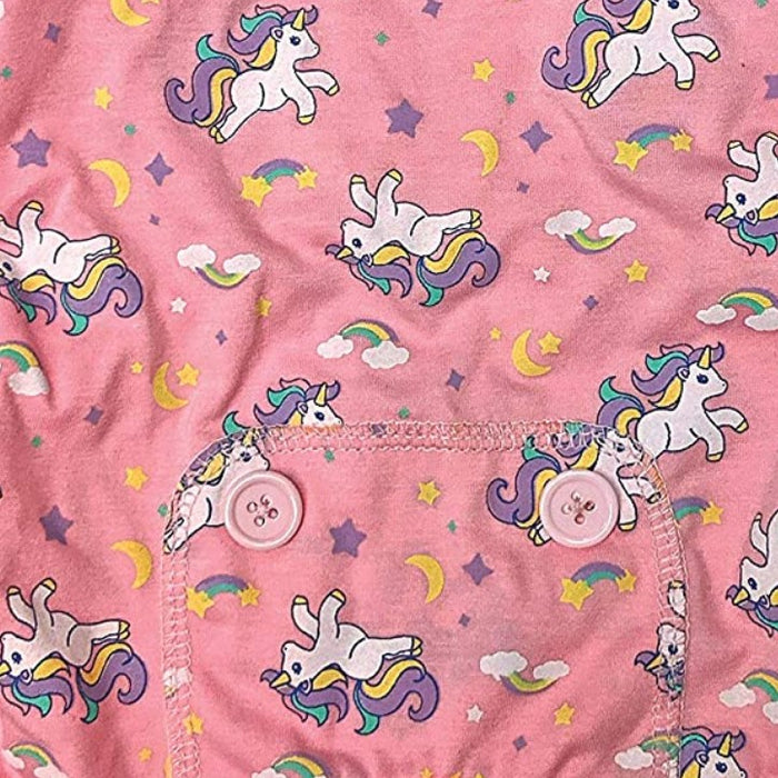 XX-Small - 1 count Fashion Pet Unicorn Dog Pajamas Pink