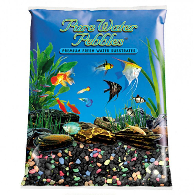 Pure Water Pebbles Aquarium Gravel Black Beauty Pebble Mix ...