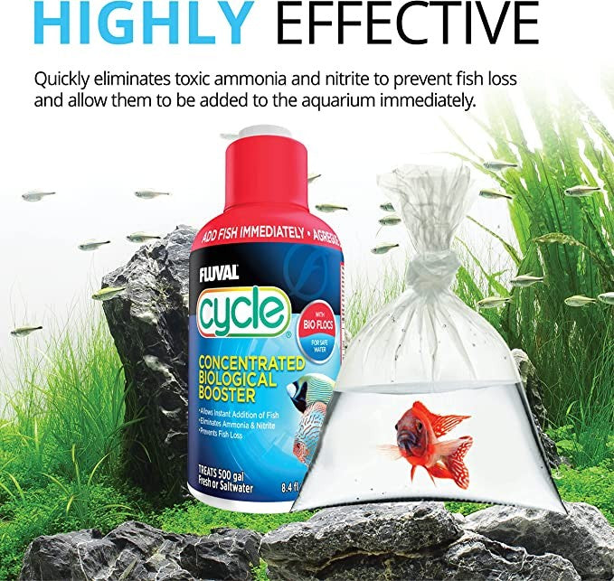 4 oz Fluval Biological Enhancer Prevents Fish Loss