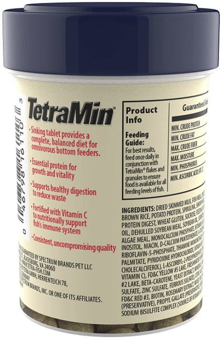 1.69 oz TetraMin Tropical Tablets Fish Food for Bottom Feeders