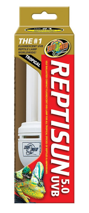 26 watt Zoo Med ReptiSun 5.0 UVB Mini Compact Fluorescent Bulb