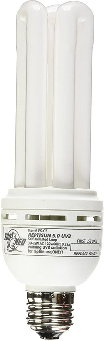 26 watt Zoo Med ReptiSun 5.0 UVB Mini Compact Fluorescent Bulb