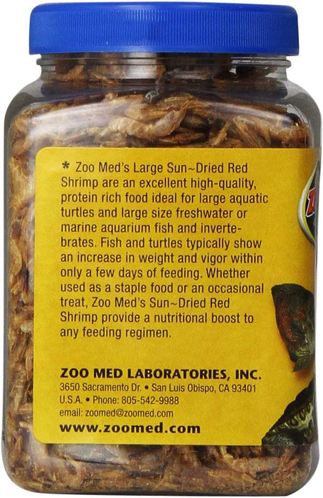 2.5 oz Zoo Med Large Sun-Dried Red Shrimp