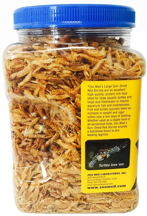 10 oz Zoo Med Large Sun-Dried Red Shrimp